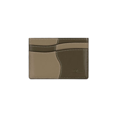 Wave Leather Cardholder (Sage)