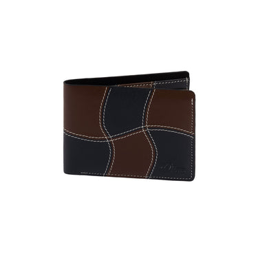 Wave Leather Wallet (Black)