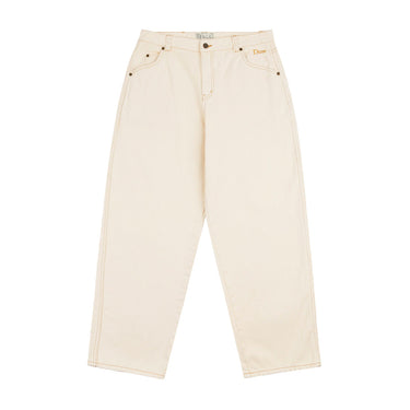 Classic Baggy Denim Pants (Warm White)