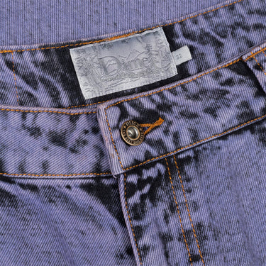 Classic Relaxed Denim Pants (Stone Purple)