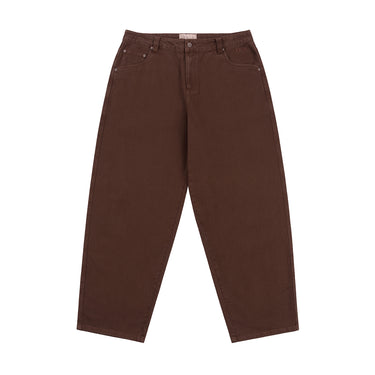 Classic Baggy Denim Pants (Brown)