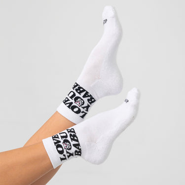 Love You Mid Socks (White)