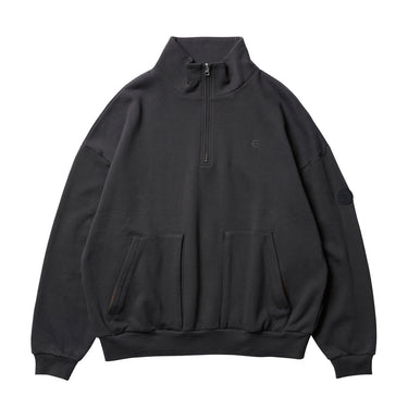 Pocket Zip-Up Sweatshirt (Black)
