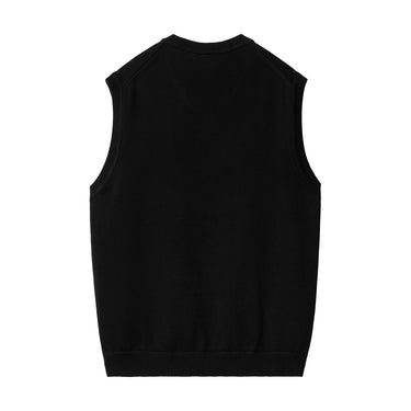 Madison Vest Sweater (Black / Wax)