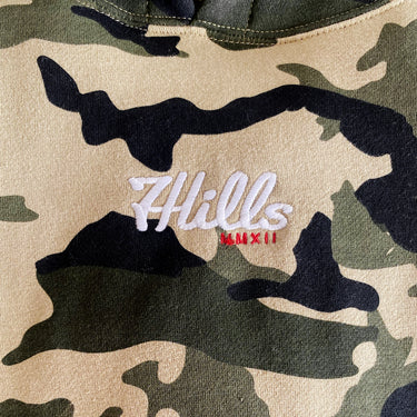 Classic Embroidered Hoodie Army Camo