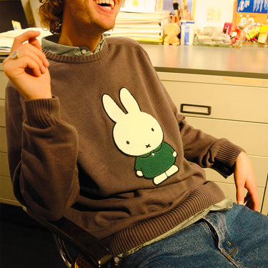 Miffy knitted Crewneck (Grey)