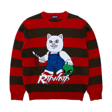 Ripndip - Childs Play Knit Sweater (Red/olive)