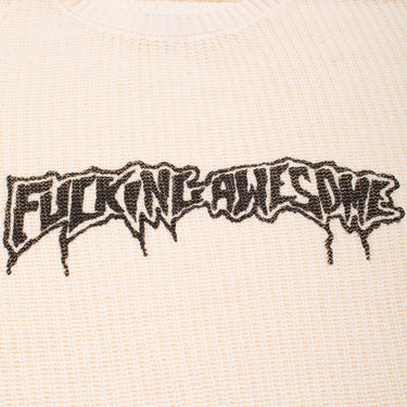 Drip Logo Sweater (Cream)