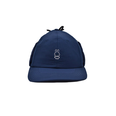 Miffy Earflap Hat (Navy/Black)