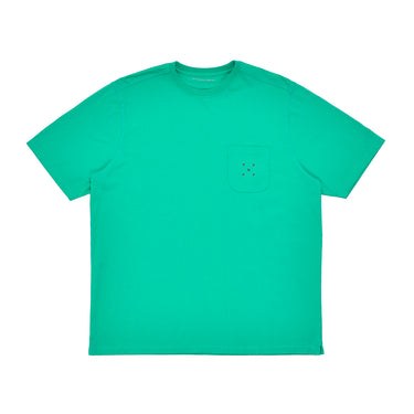 Pocket T-Shirt (Peacock Green/Rio Red)