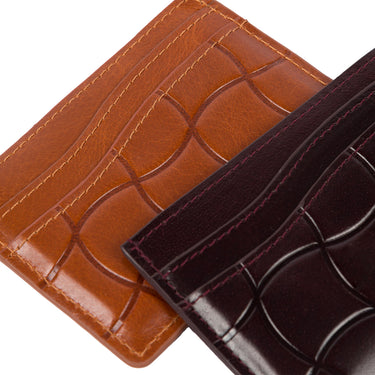 Classic Quilted Cardholder (Burgundy)