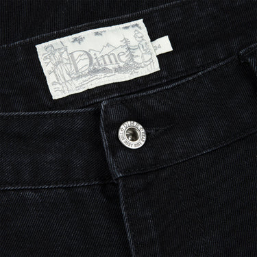 Classic Relaxed Denim Pants (Black)