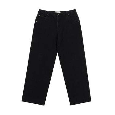 Classic Relaxed Denim Pants (Black)