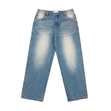 Classic Relaxed Denim Pants (Sandblasted Indigo)