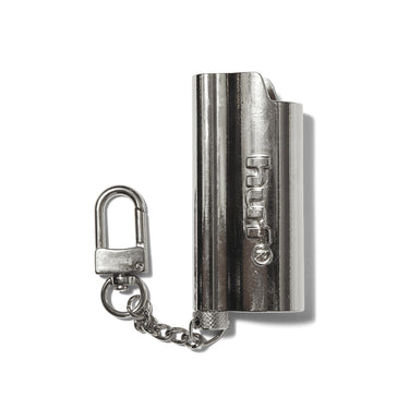 Burner Lighter Sleeve Keychain (Silver)