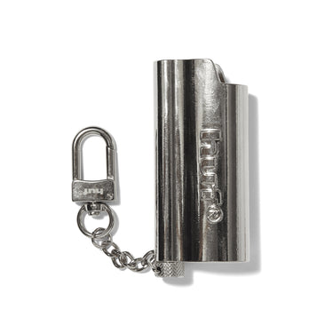 Burner Lighter Sleeve Keychain (Silver)