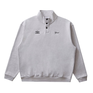 Umbro Sweatshirt Button Collar (Ash Grey)