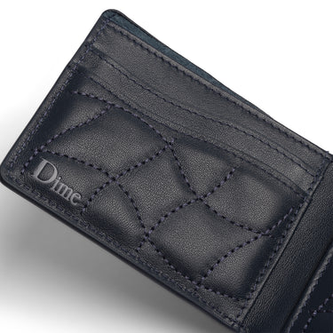 Quilted Bifold Wallet (Dark Blue)