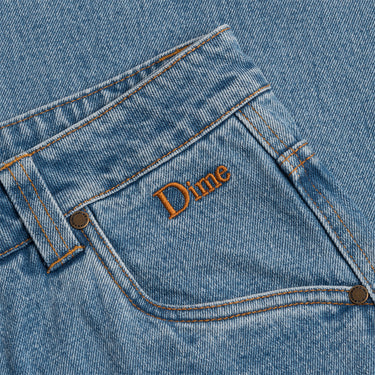 Classic Relaxed Denim Pants (Blue Washed)