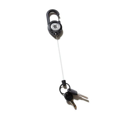 Reel Carabiner Keychain (Black)
