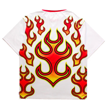 Fire Soccer Jersey (White)
