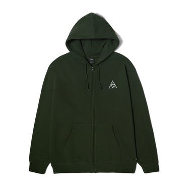 SET Triple Triangle Full-Zip Hoodie (Hunter Green)