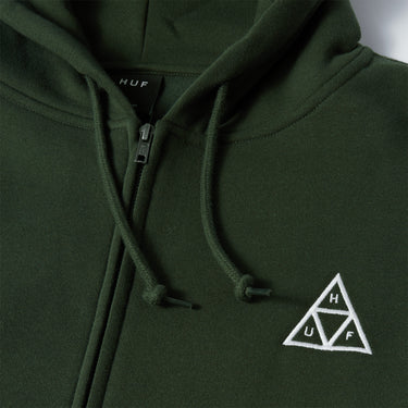 SET Triple Triangle Full-Zip Hoodie (Hunter Green)