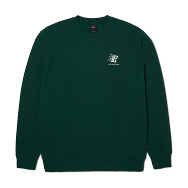 HUF X Bronze 56K Crewneck (Forest Green)