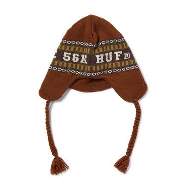 HUF X Bronze 56K Flap Beanie (Brown)