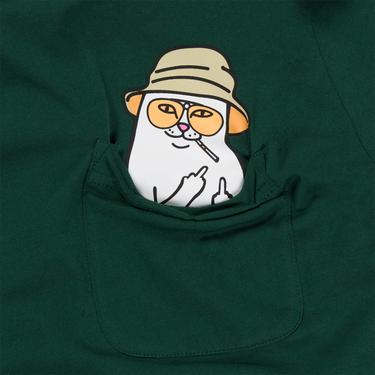 Nermal S Thompson Pocket Tee (Hunter Green)