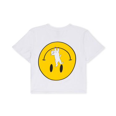 Everything Will Be Okay Cropped Baby Tee (White)