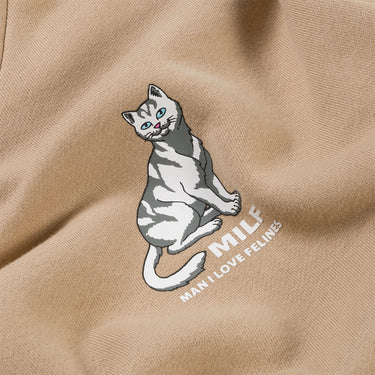 Man I Love Felines Hoodie (Sandstone)