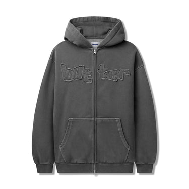 Mineral Wash Zip-Thru Hood (Charcoal)