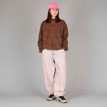 Classic Baggy Denim Pants (Overdyed Pink)