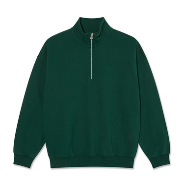 Frankie Half Zip Sweater (Dark Emerald)