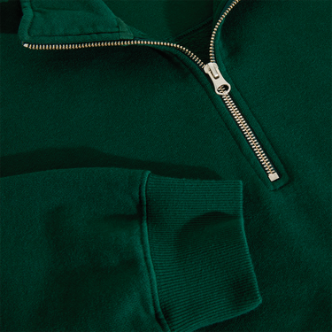 Frankie Half Zip Sweater (Dark Emerald)