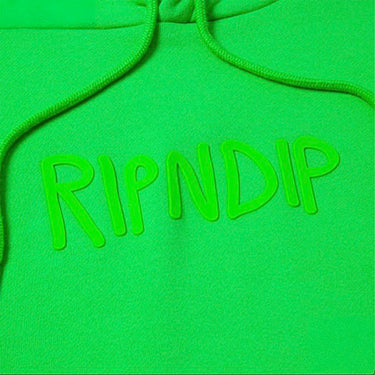 Ripndip - Rubber Logo Hoodie Lime