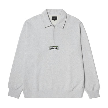 Slate Quarter Zip Fleece (Heather Grey)