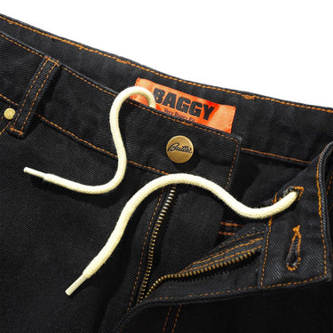 Baggy Denim Jeans (Washed Black)