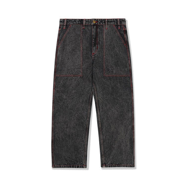 Breakdown Relaxed Denim Jeans (Acid Wash Black)