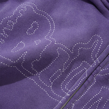 Breakdown Zip-Thru Hood (Washed Purple)