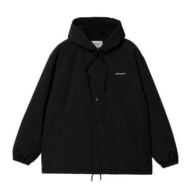 Hooded Coach Jacket (Black / White)