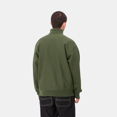 Half Zip American Script Sweatshirt (Tarragon)