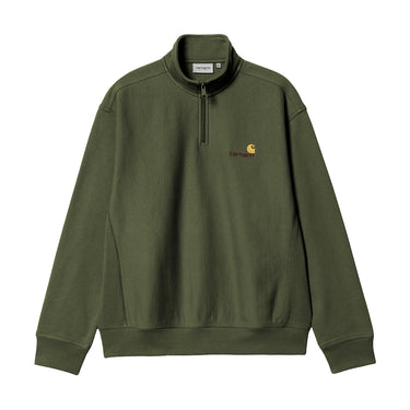 Half Zip American Script Sweatshirt (Tarragon)