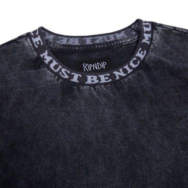 Ripndip - MBN Jacquard Knit LS (Black Mineral Wash)