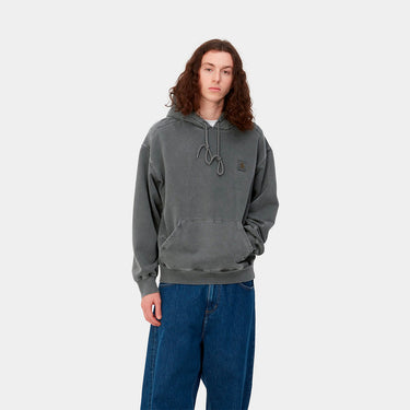 Hooded Vista Sweat (Graphite) garment dyed