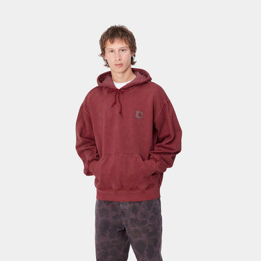 Hooded Vista Sweat (Scarlet) garment dyed