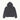 Faded Graphic Zip Hood (washed black)