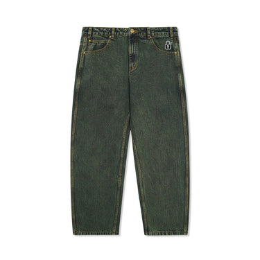 Lock Baggy Denim Jeans (Washed Ivy)