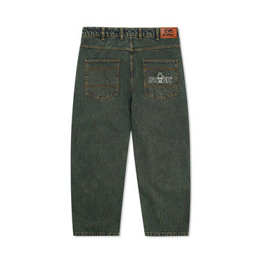 Lock Baggy Denim Jeans (Washed Ivy)